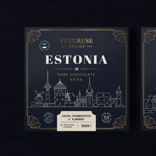 Estonian chocolate packaging design