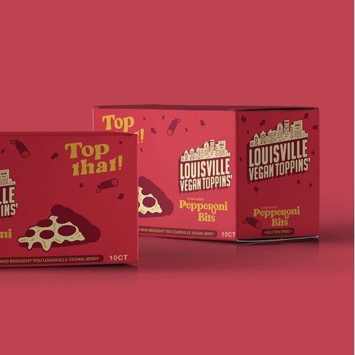 Louisville Vegan Toppins' - Packaging refresh
