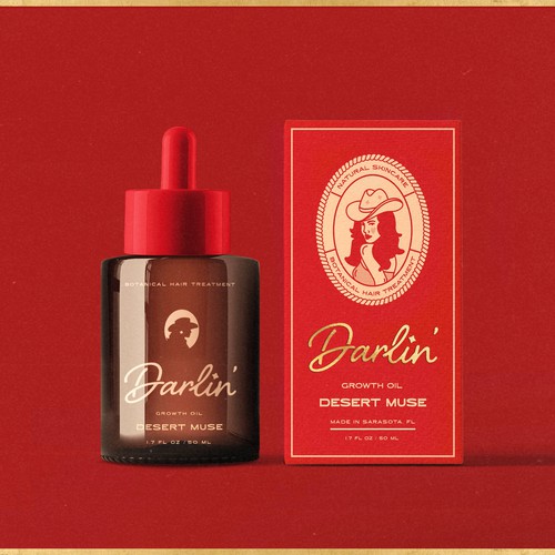 Sensual packaging design and illustration for natural skincare brand.