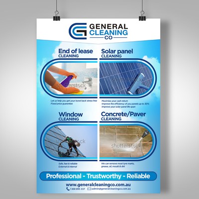 Create an alluring advertisement for General Cleaning Co