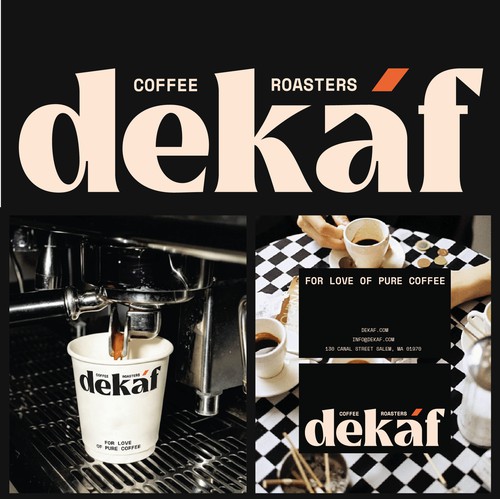 Premium branding & packaging design for decaf coffee