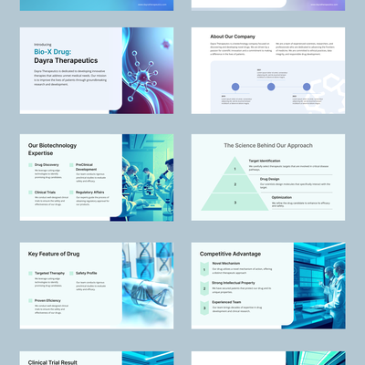 Presentation deck for biotech company